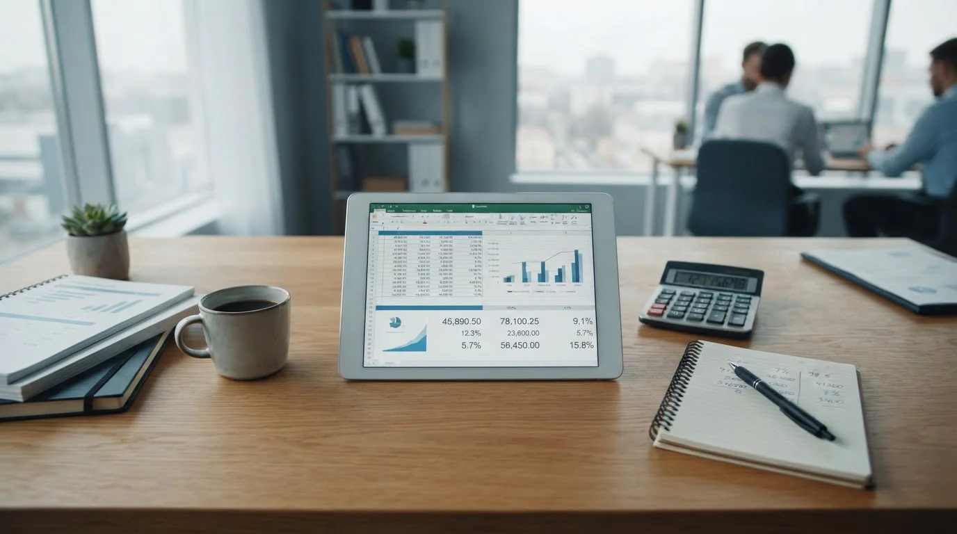 Taschenrechner und Spreadsheet mit Wettmargen-Berechnung
