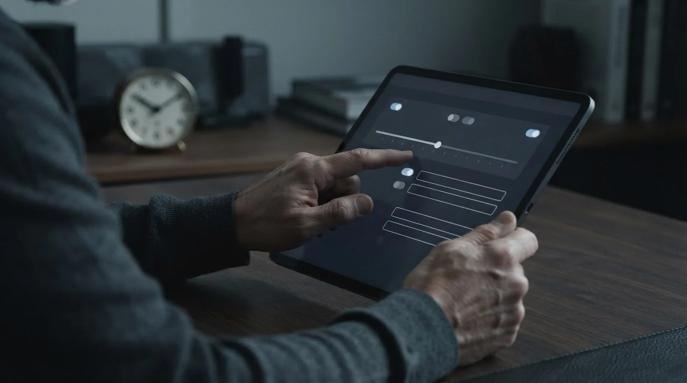 Einstellungen für Einzahlungslimit und Spielpausen auf einem Tablet